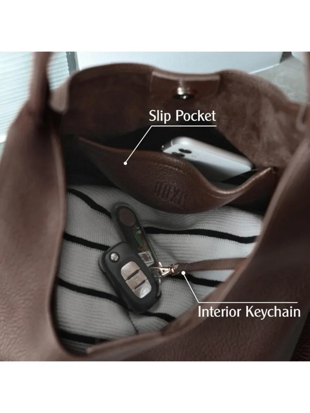 Soft Vegan Leather Hobo Bag for Women | Slouchy Shoulder Tote Purse